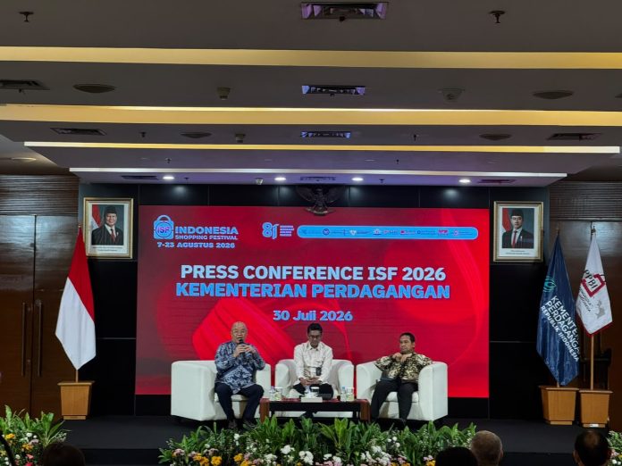 Konferensi Pers ISF 2026 di Kantor Kemendag, Jakarta, Kamis, (30 Juli 2026) (Foto Kemendag)