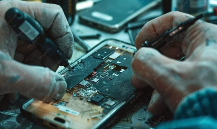 Service handphone