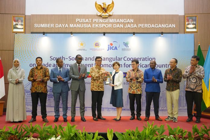 Kepala BPSDMP Kementerian Perdagangan Djatmiko Bris Witjaksono saat membuka South-South and Triangular Cooperation (SSTC) on Trade and Investment Promotion for African Countries 2026