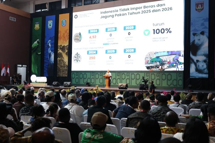 Zulkifli Hasan saat meresmikan PAPEDA Summit 2026 (Foto Kemenko Pangan)